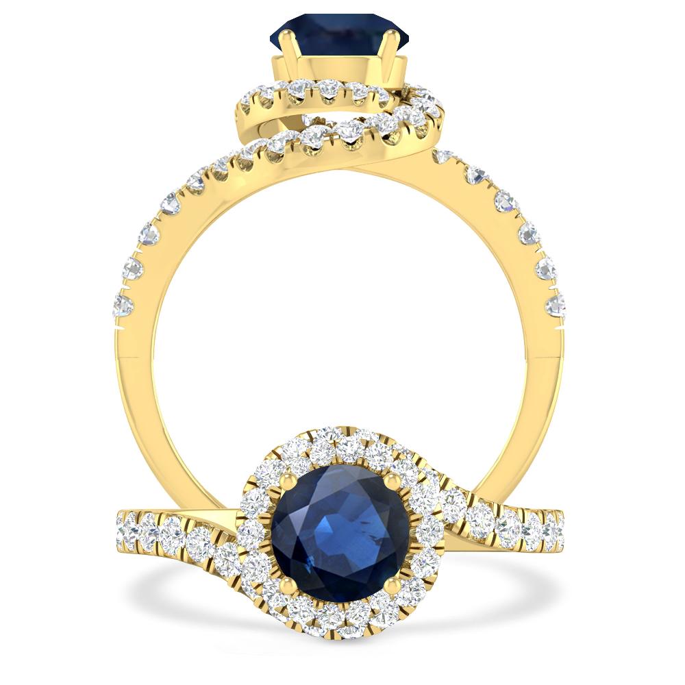 Yellow Gold - Sapphire