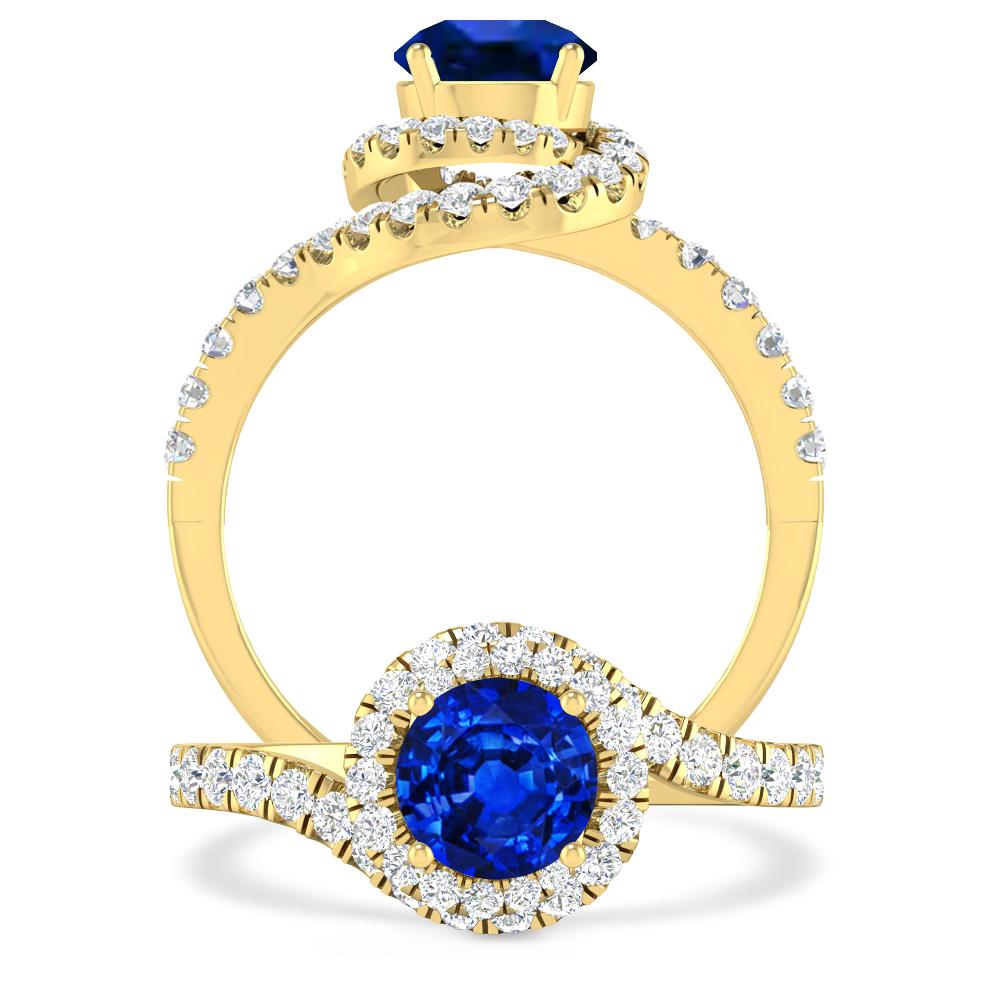 Yellow Gold - Sapphire