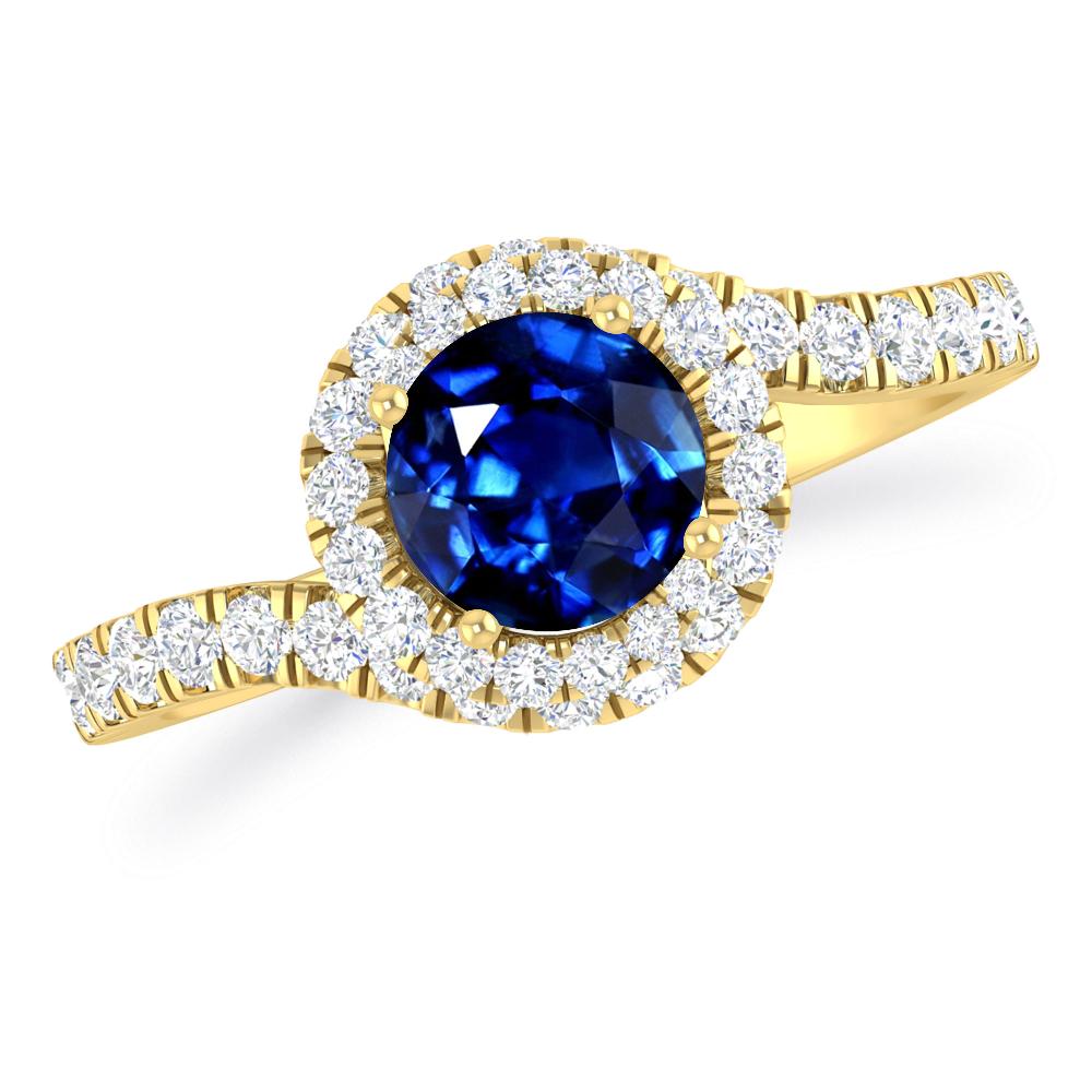 Yellow Gold - Sapphire