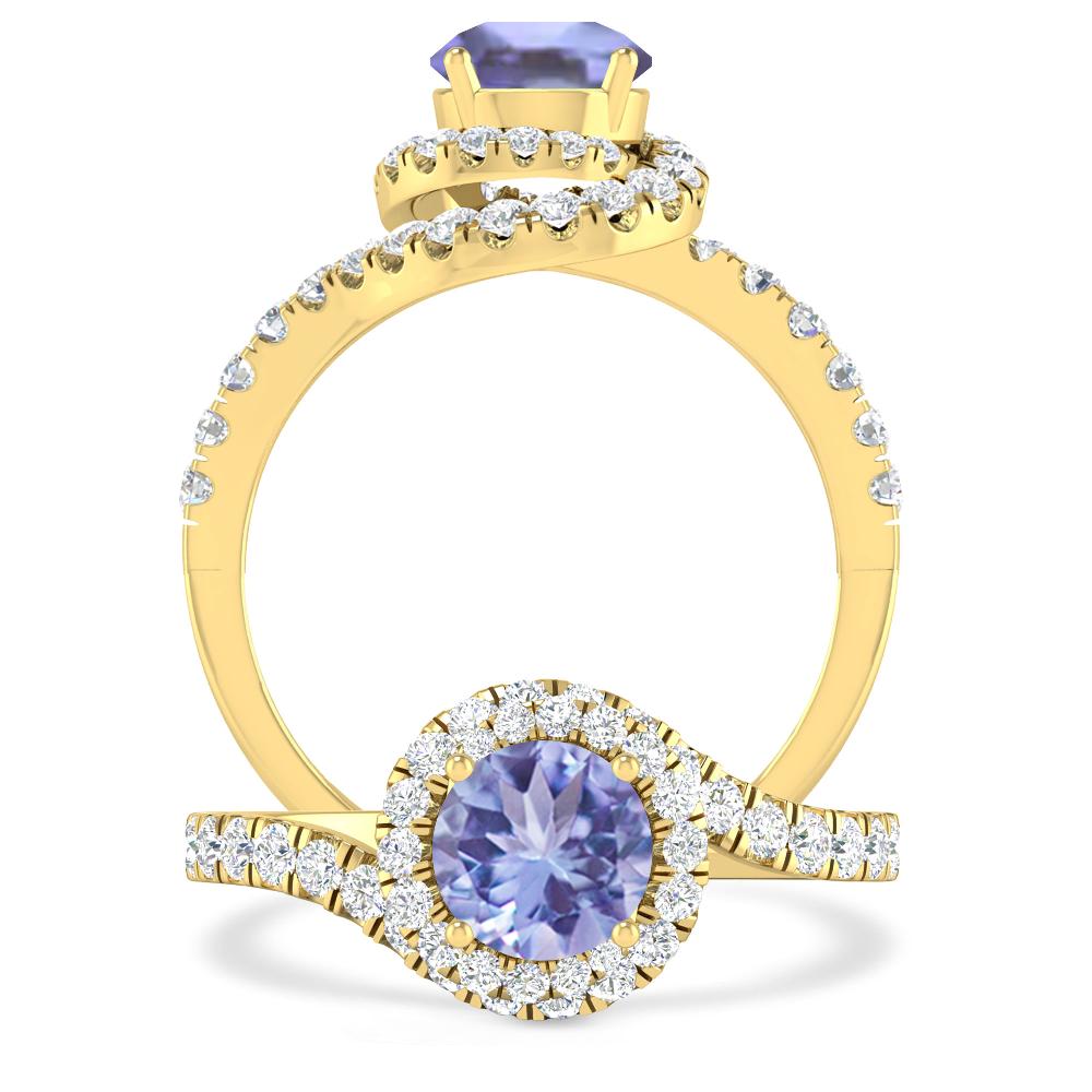 Yellow Gold - Tanzanite