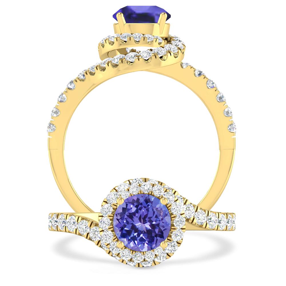 Yellow Gold - Tanzanite