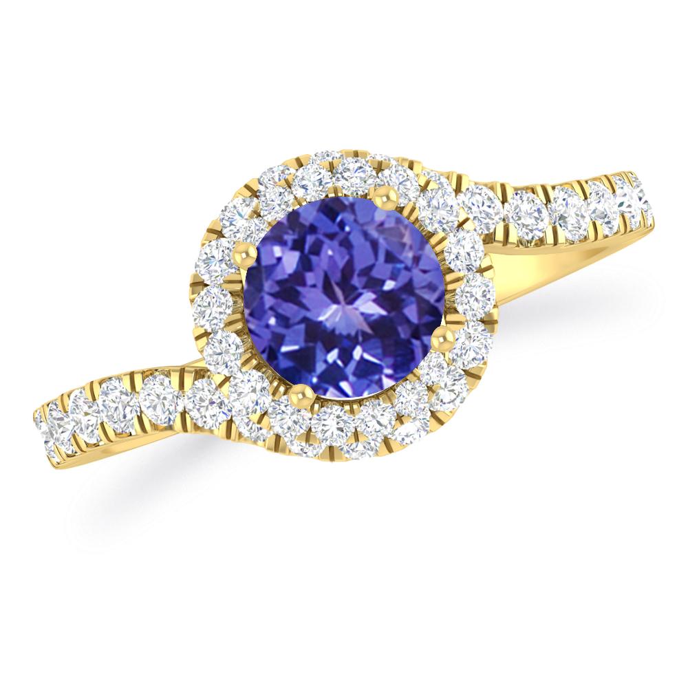 Yellow Gold - Tanzanite