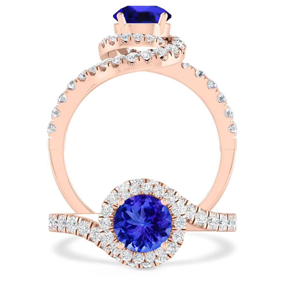 Rose Gold - Tanzanite