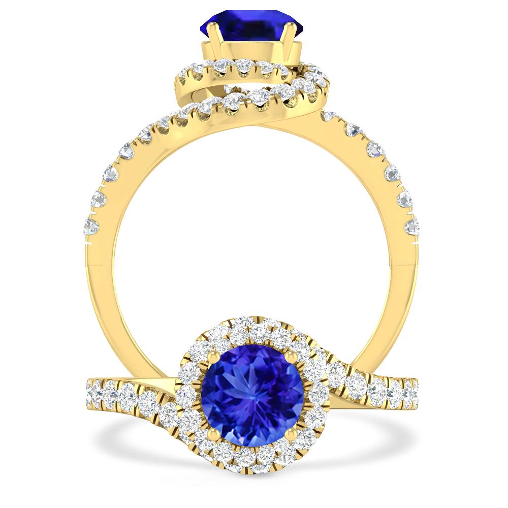 Yellow Gold - Tanzanite