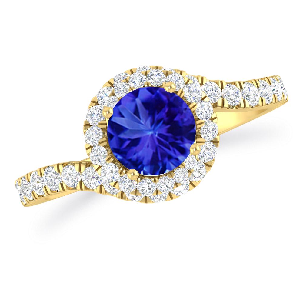 Yellow Gold - Tanzanite