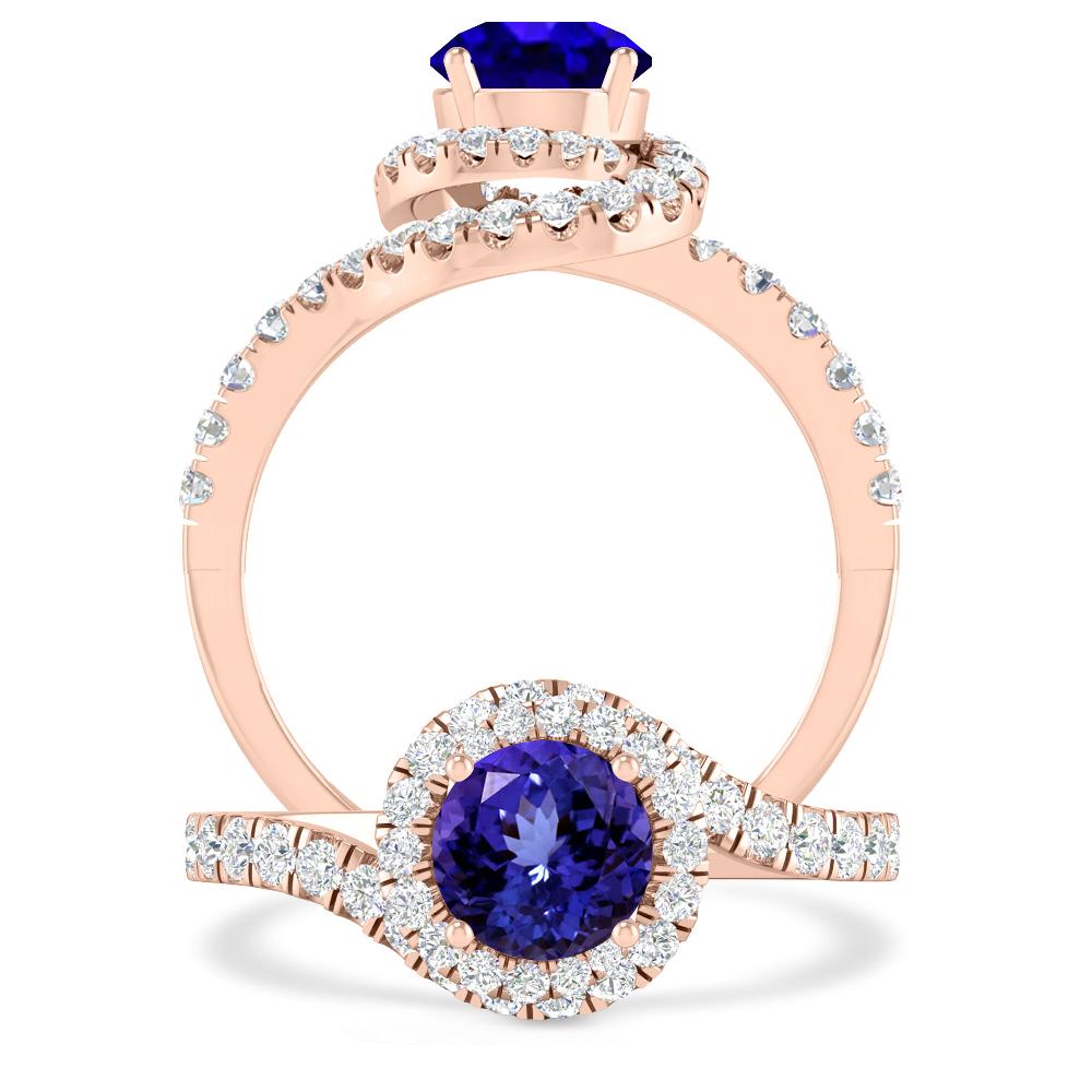 Rose Gold - Tanzanite