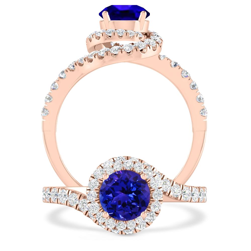 Rose Gold - Tanzanite