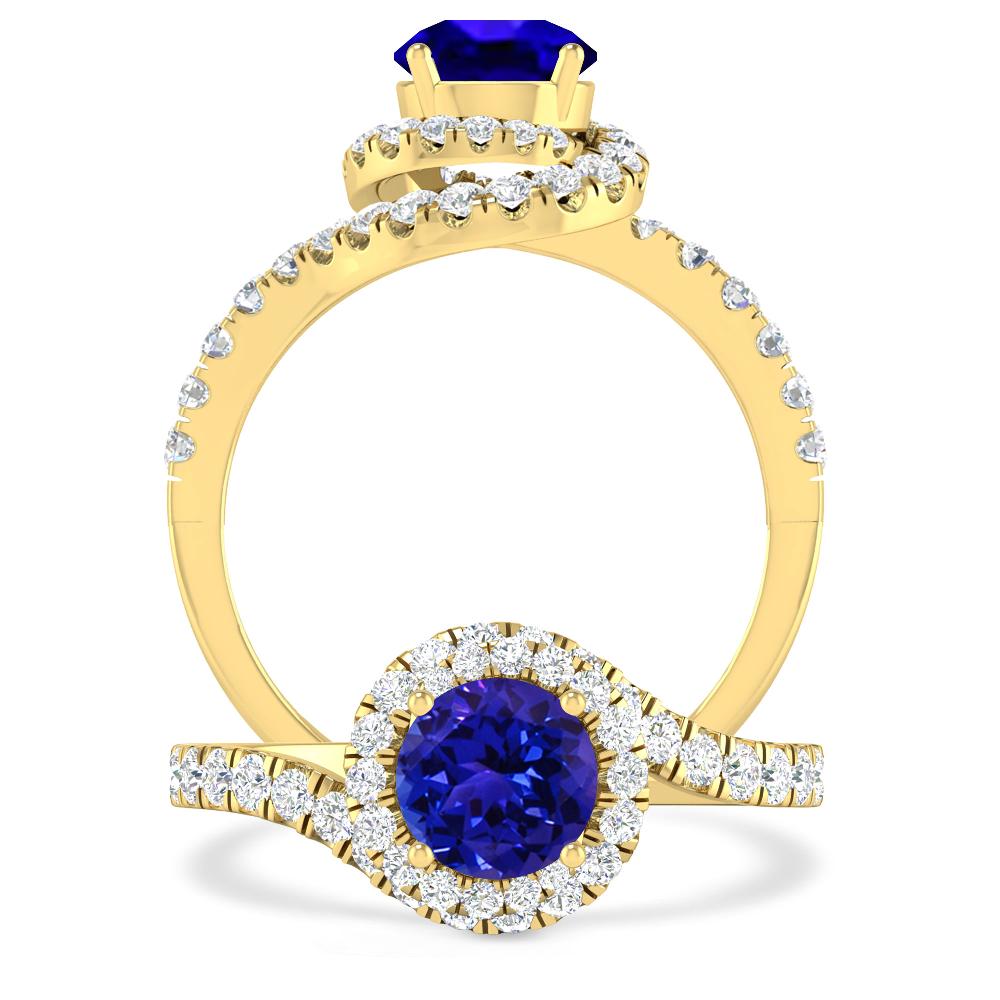 Yellow Gold - Tanzanite