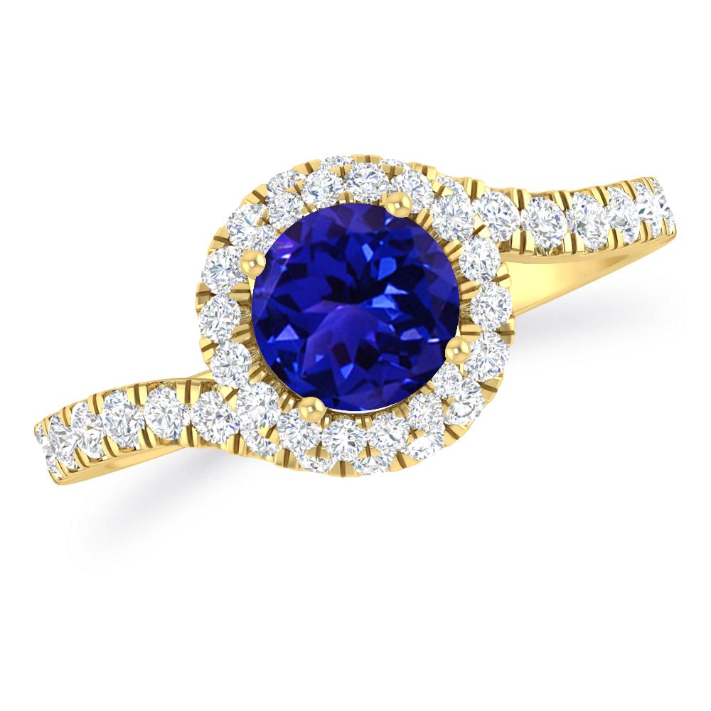 Yellow Gold - Tanzanite