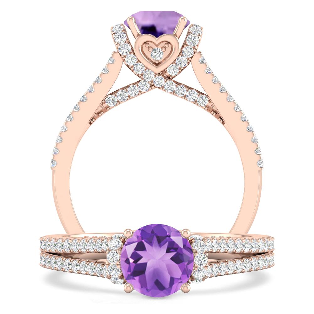 Rose Gold - Amethyst