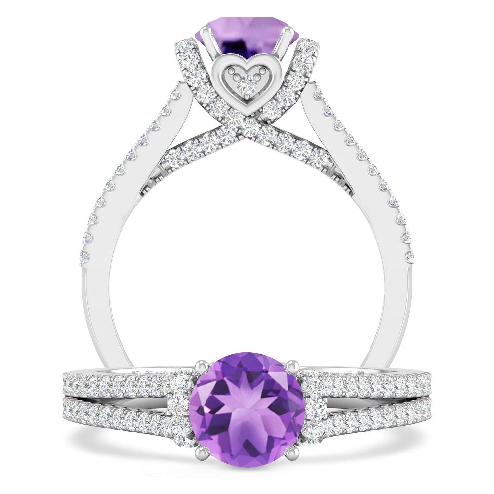 White Gold - Amethyst