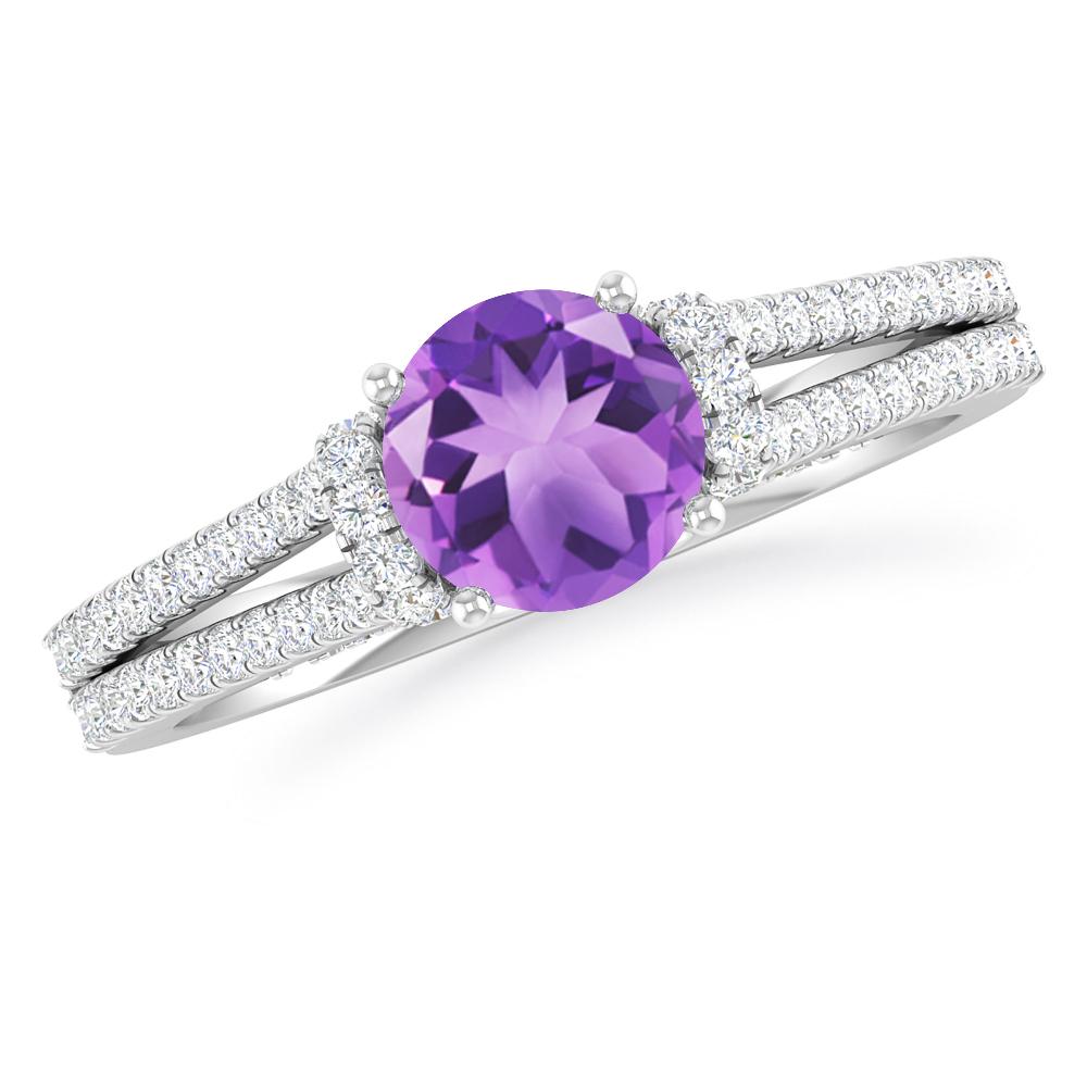 White Gold - Amethyst