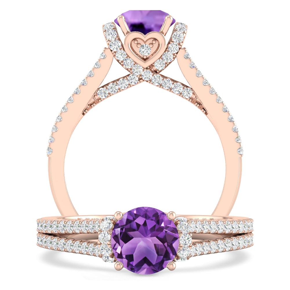 Rose Gold - Amethyst