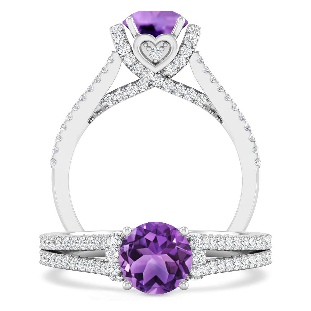 White Gold - Amethyst