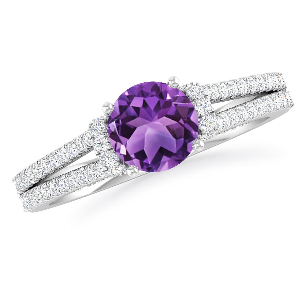 White Gold - Amethyst