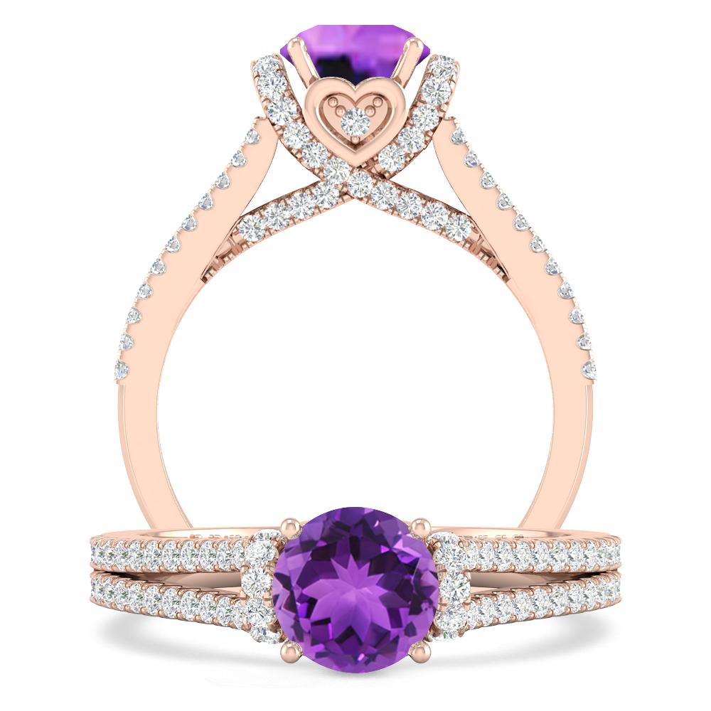 Rose Gold - Amethyst