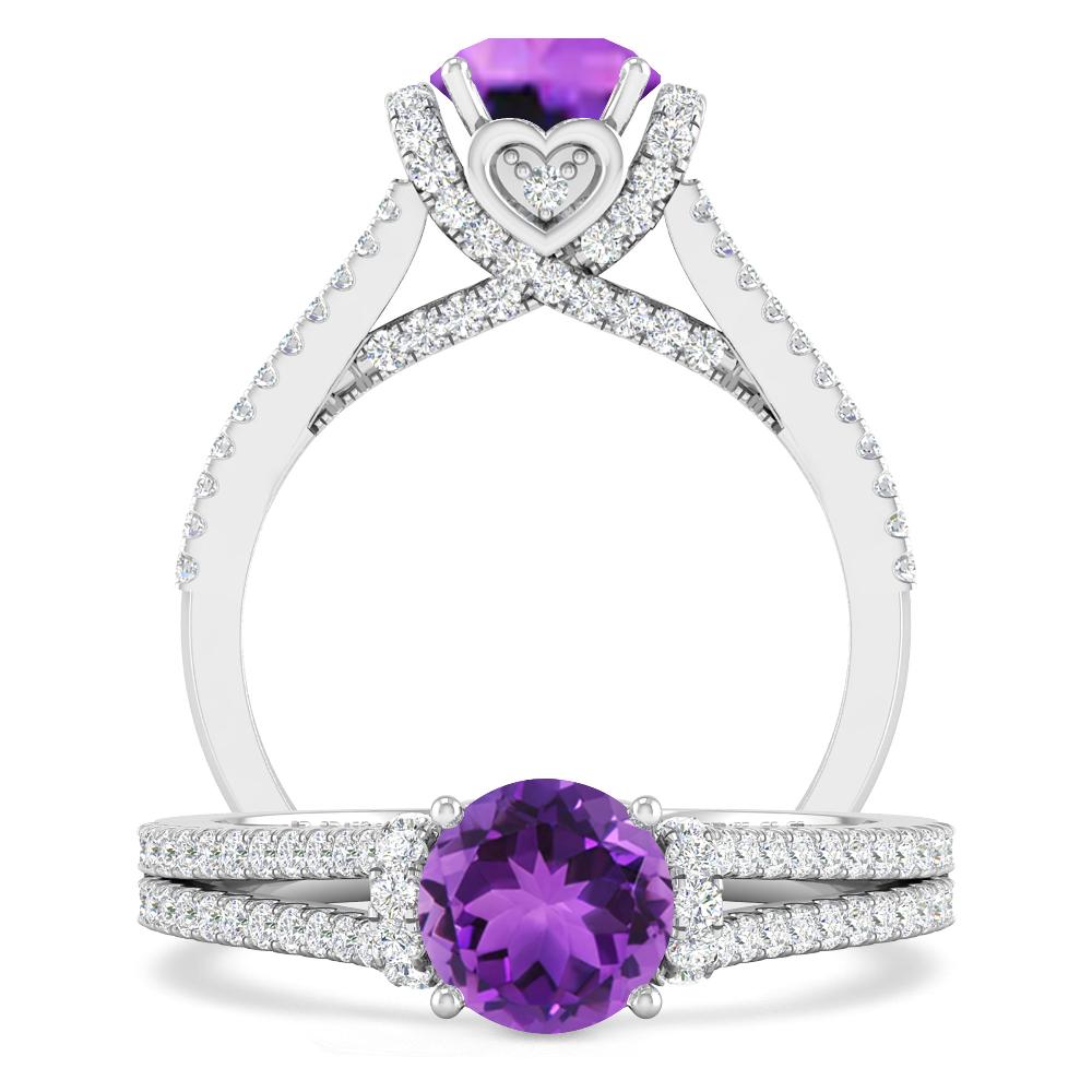 White Gold - Amethyst