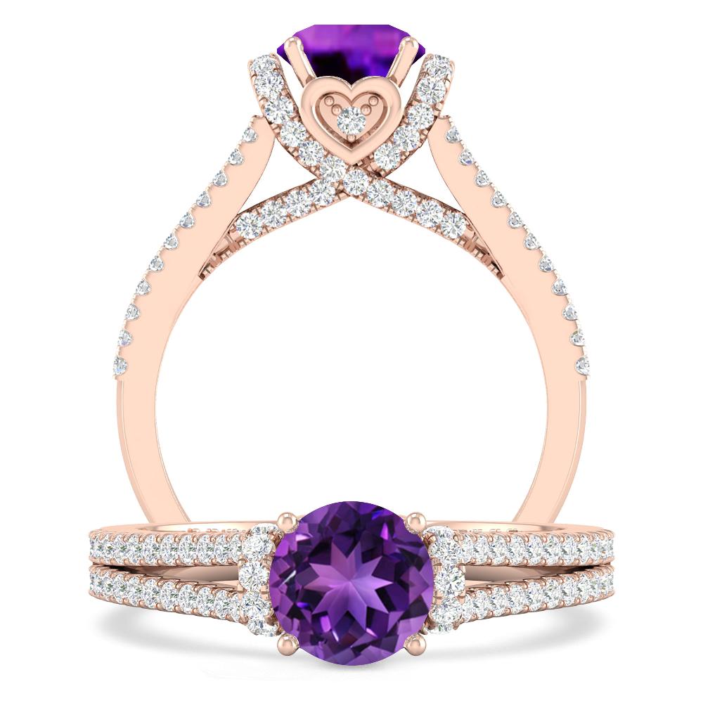 Rose Gold - Amethyst