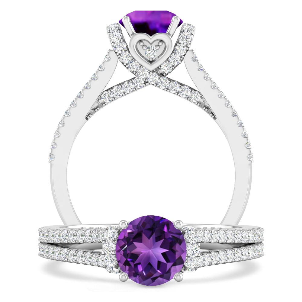 White Gold - Amethyst