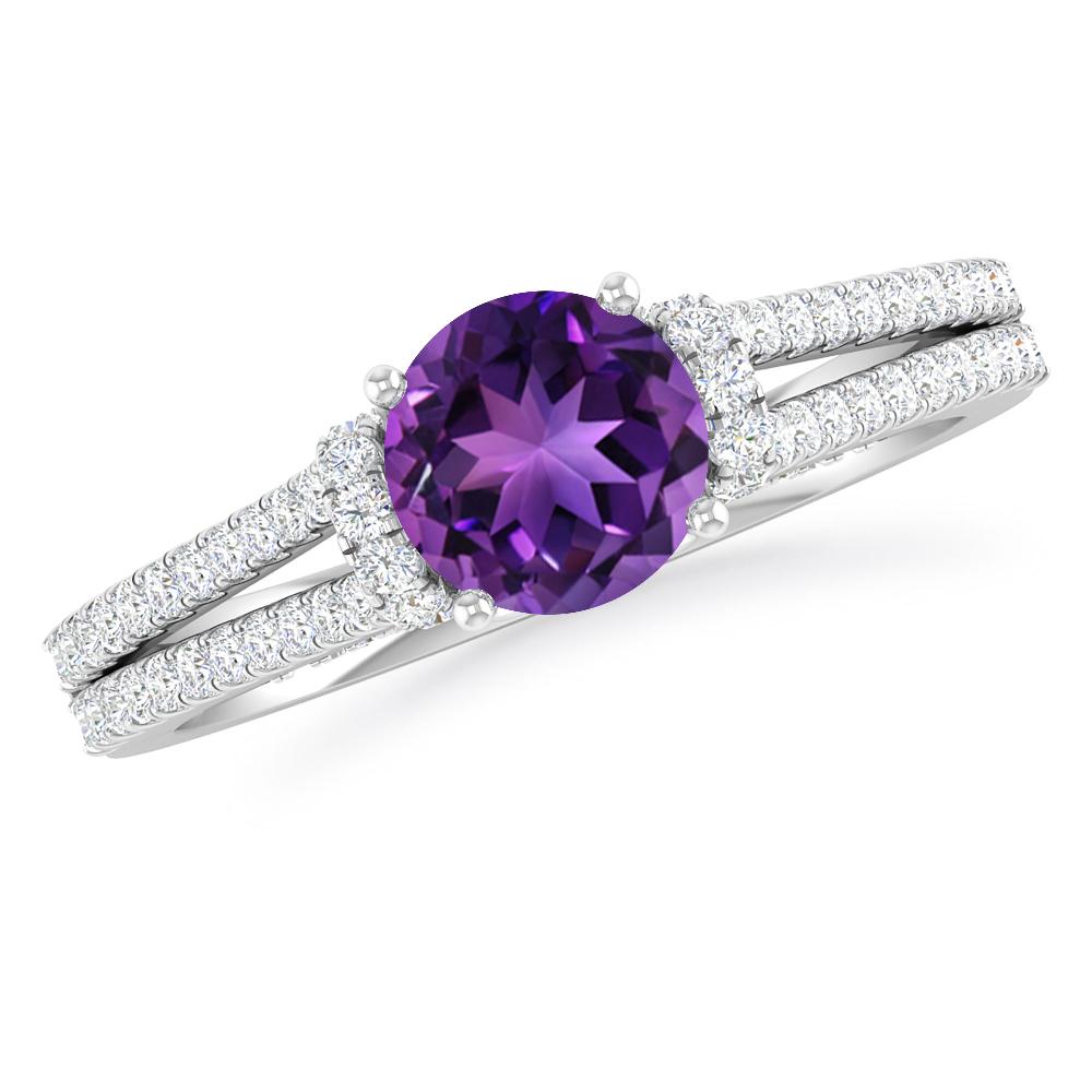 White Gold - Amethyst