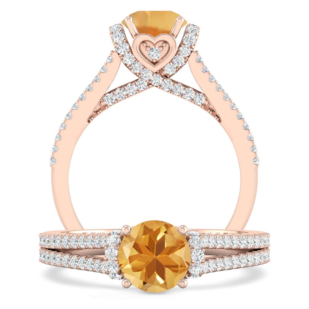 Rose Gold - Citrine