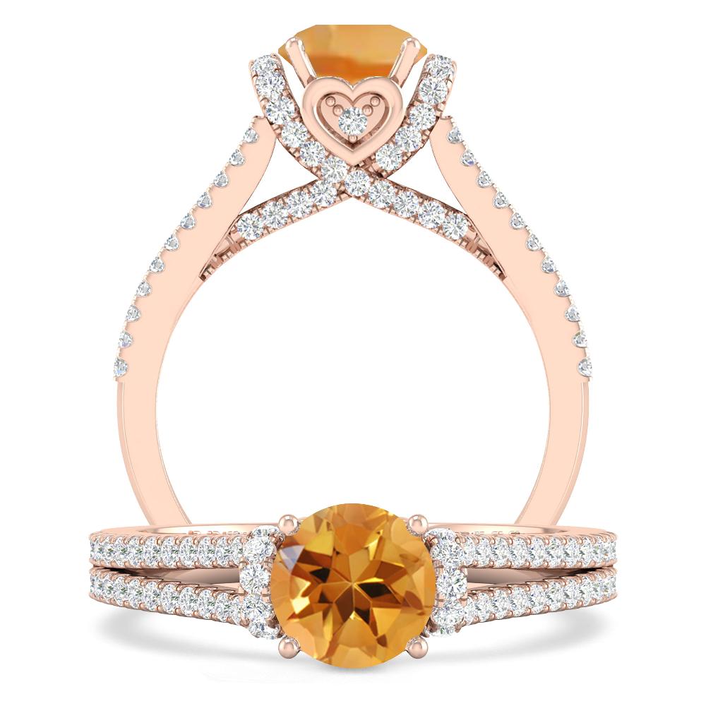 Rose Gold - Citrine