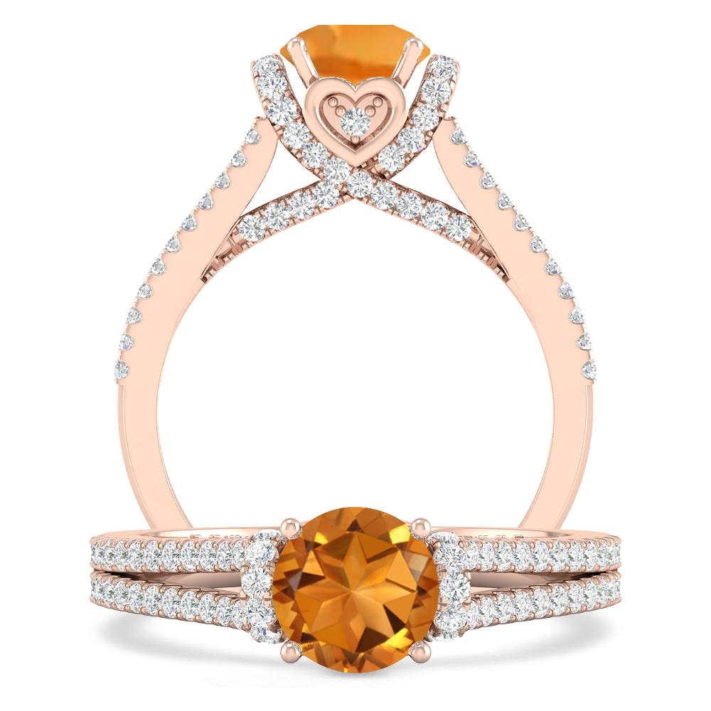 Rose Gold - Citrine