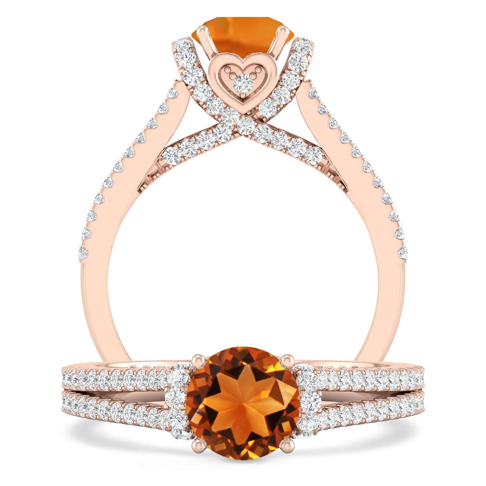 Rose Gold - Citrine