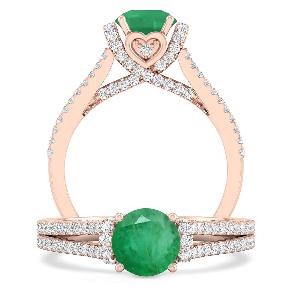 Rose Gold - Emerald