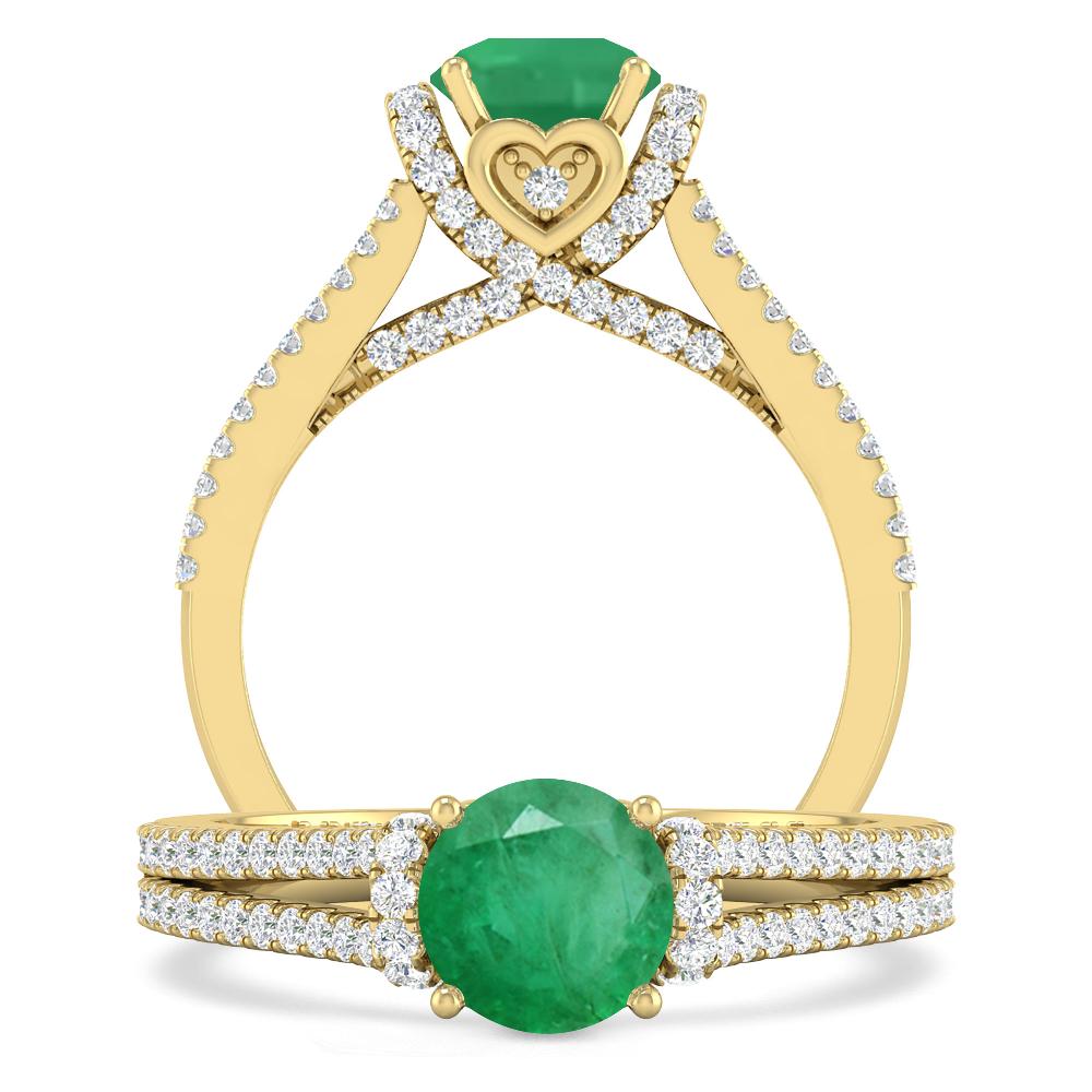 Yellow Gold - Emerald