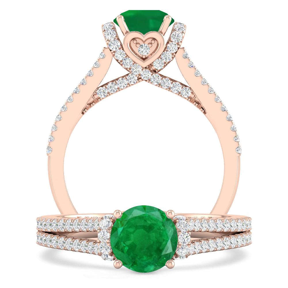 Rose Gold - Emerald