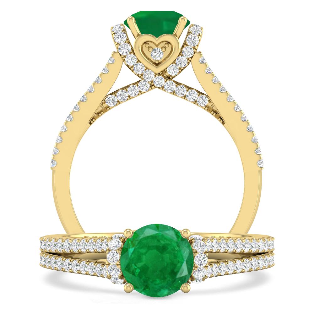 Yellow Gold - Emerald