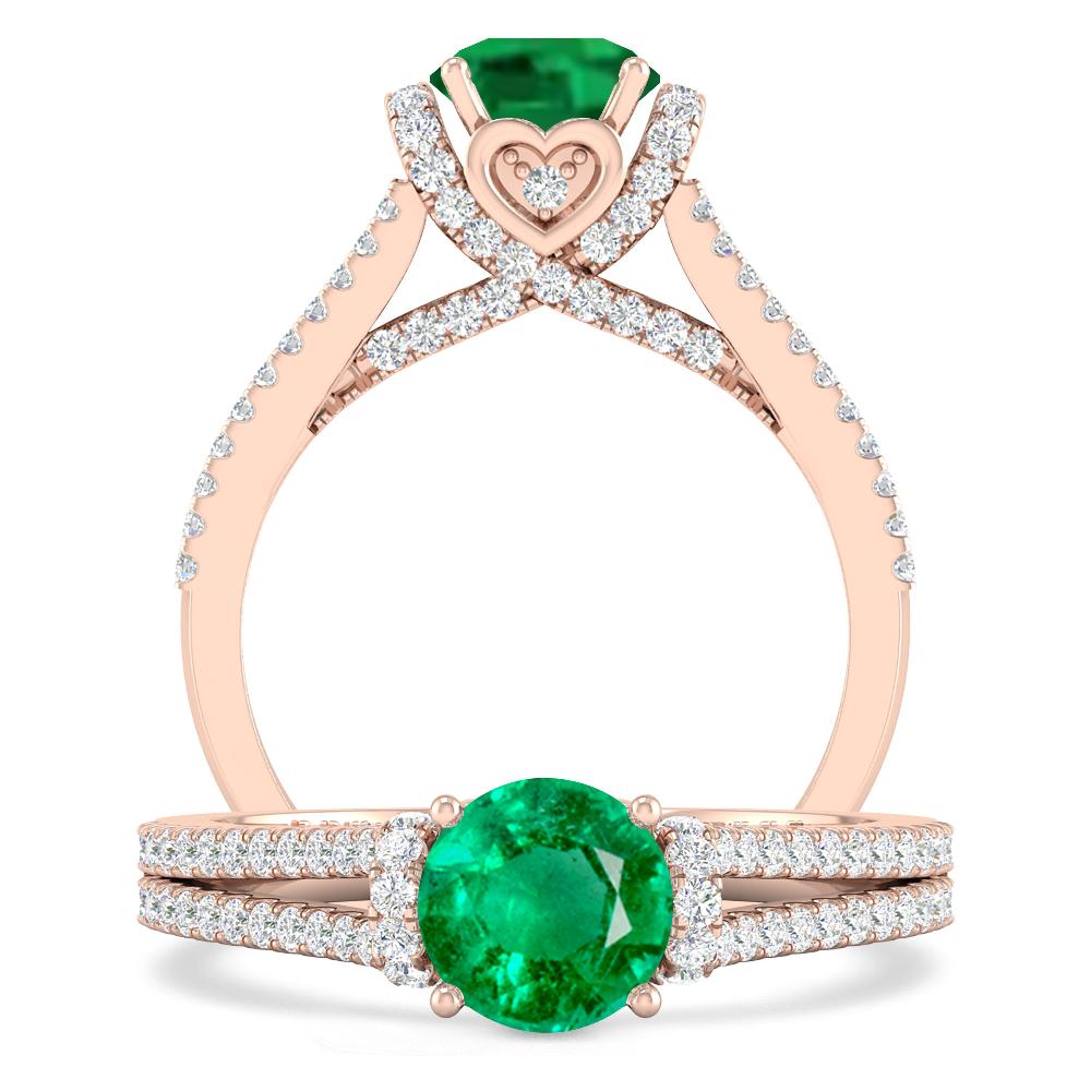 Rose Gold - Emerald