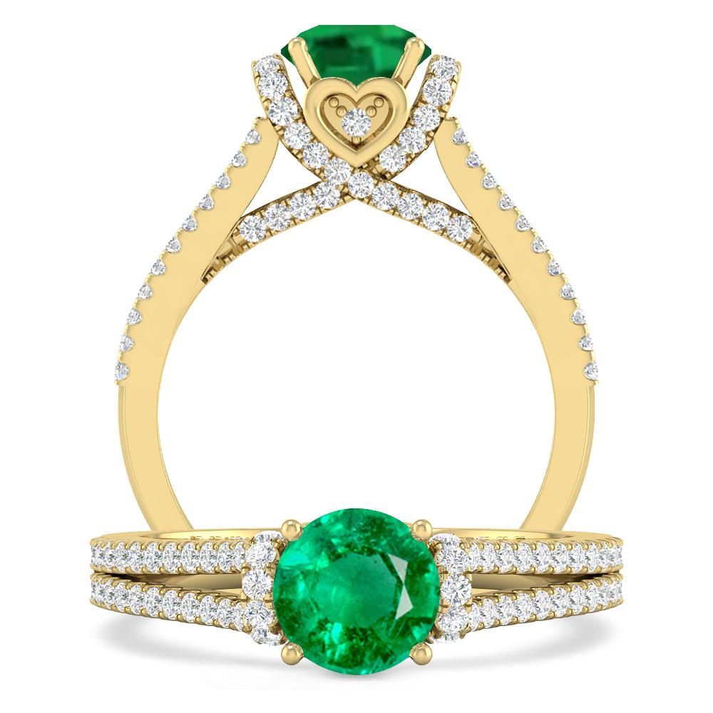 Yellow Gold - Emerald