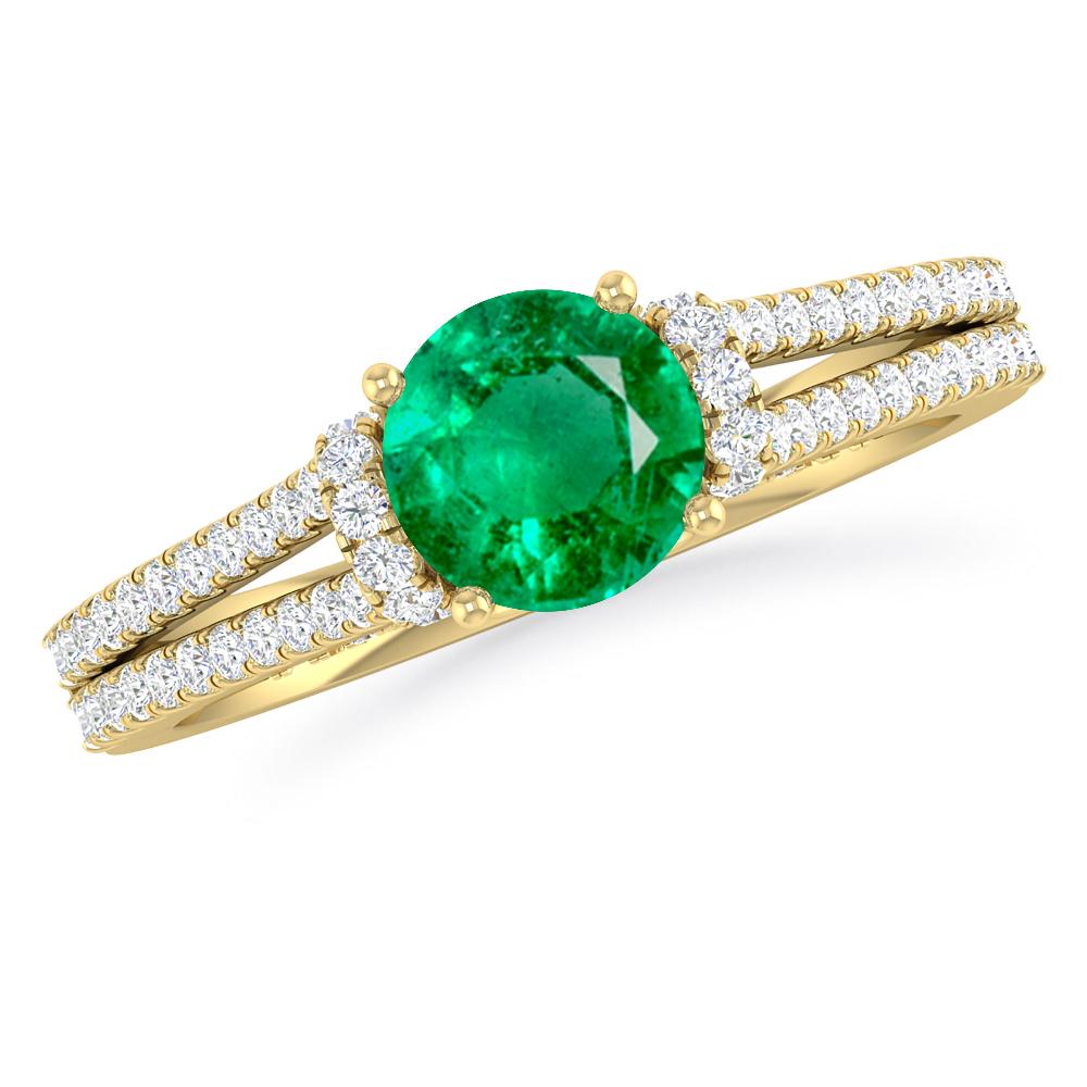 Yellow Gold - Emerald