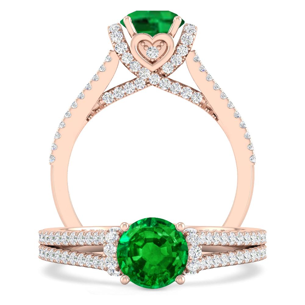 Rose Gold - Emerald