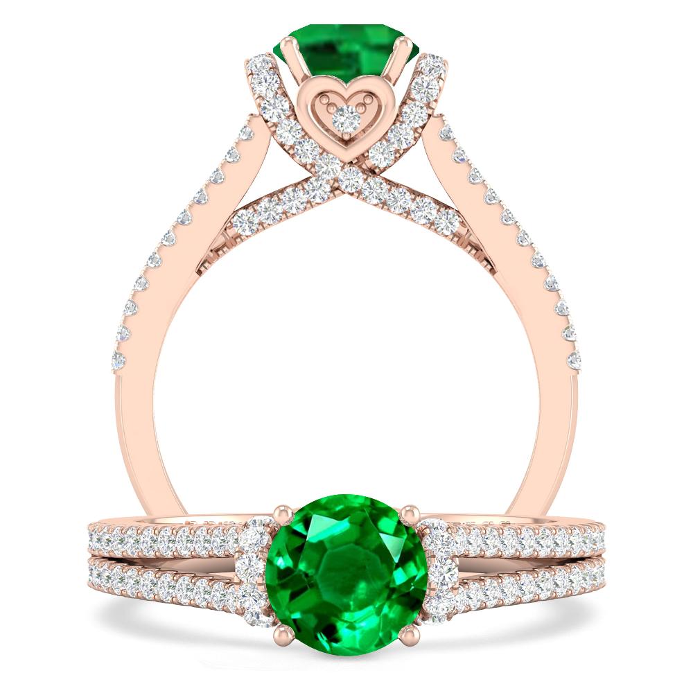 Rose Gold - Emerald