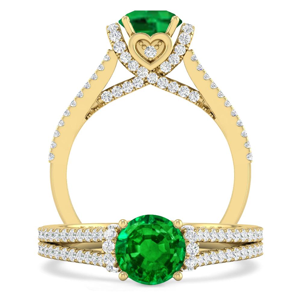 Yellow Gold - Emerald