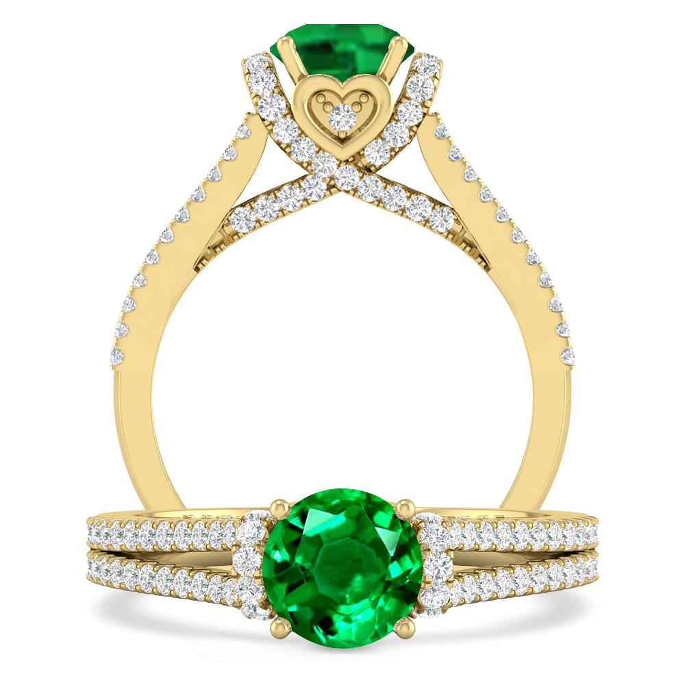 Yellow Gold - Emerald