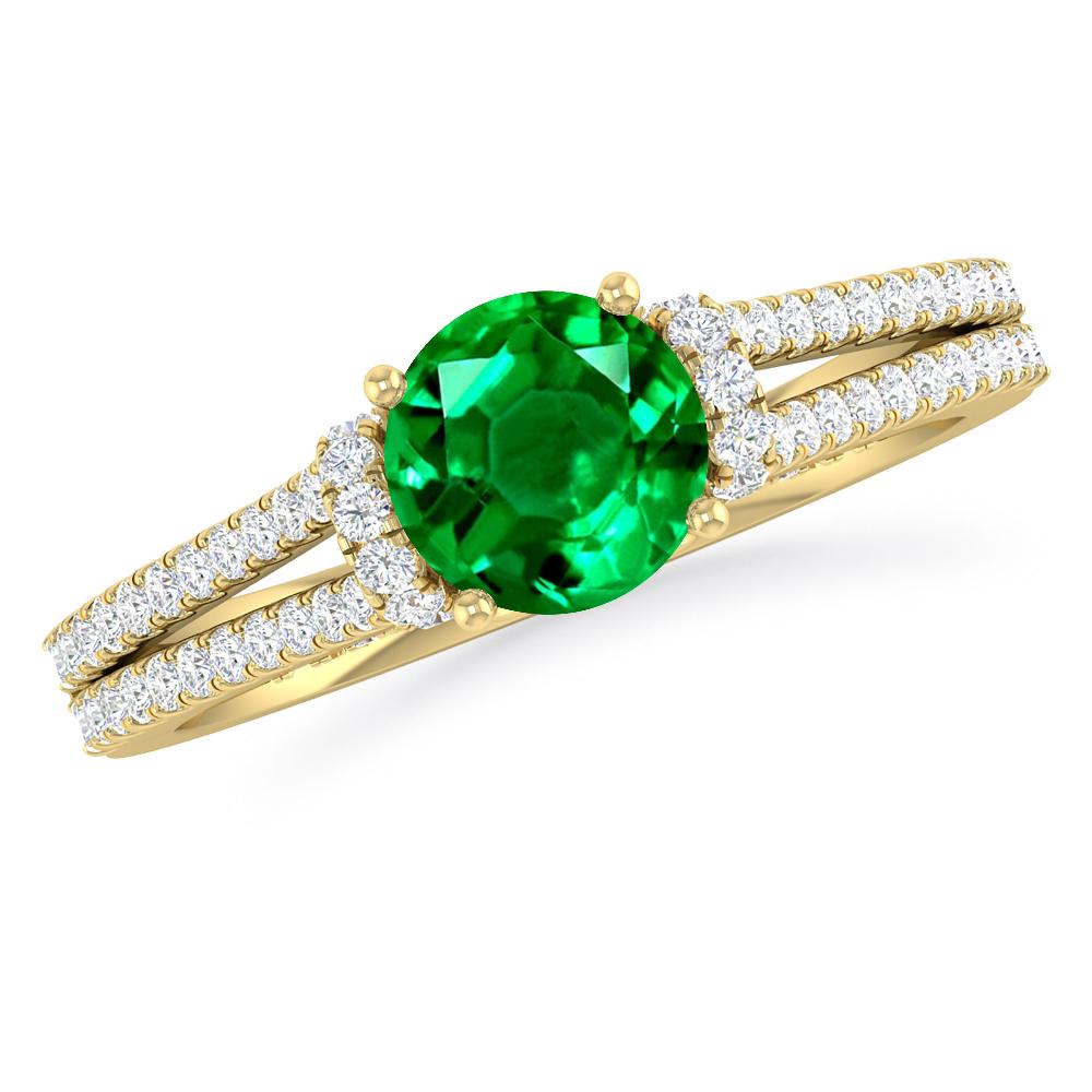 Yellow Gold - Emerald