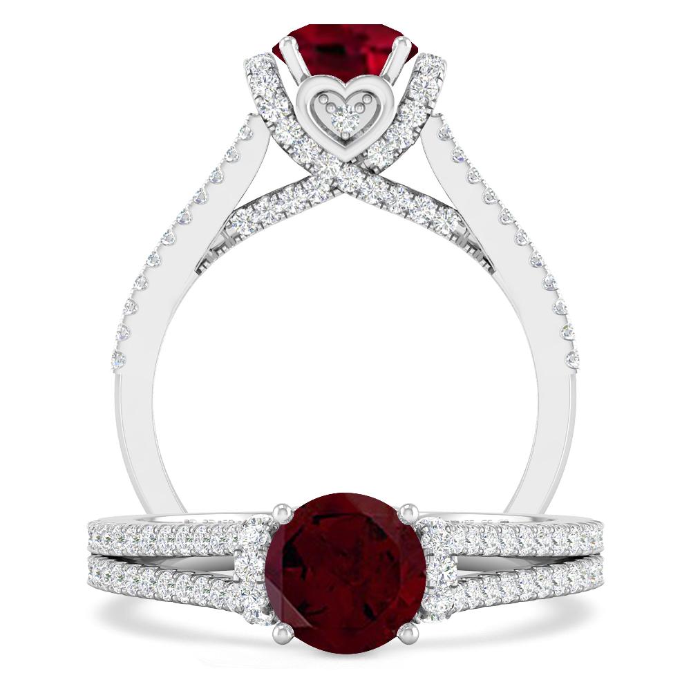 White Gold - Garnet