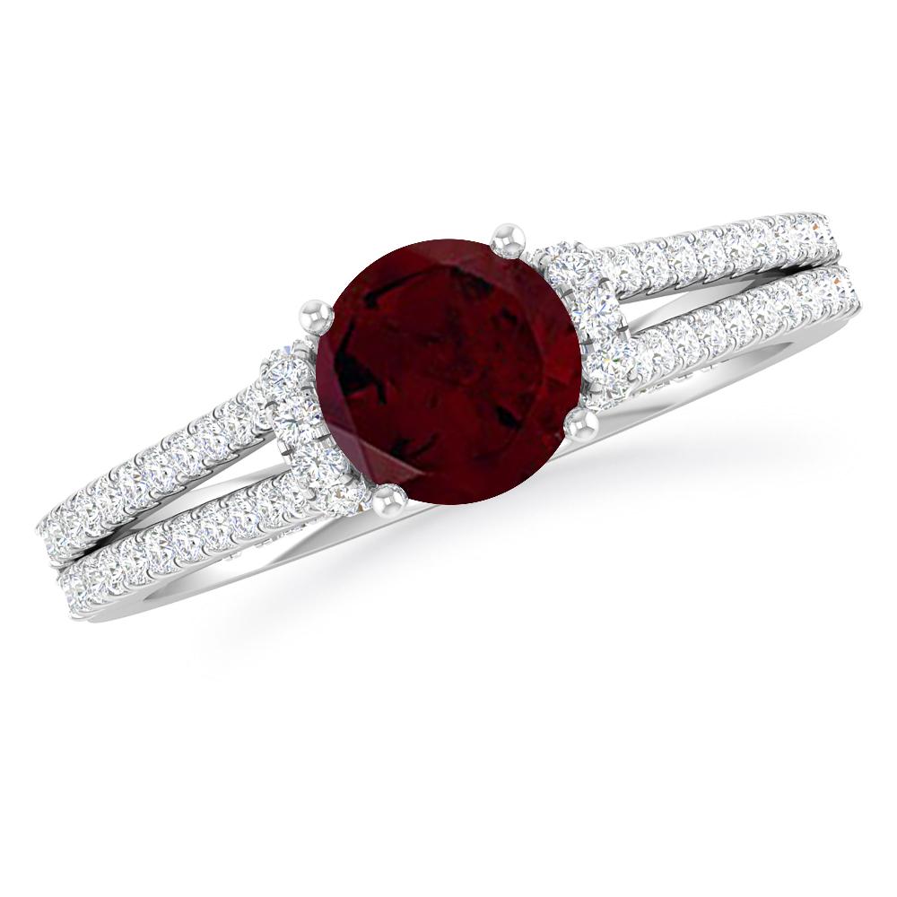 White Gold - Garnet