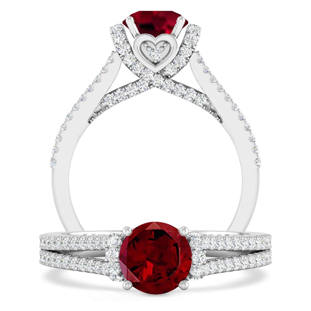 White Gold - Garnet