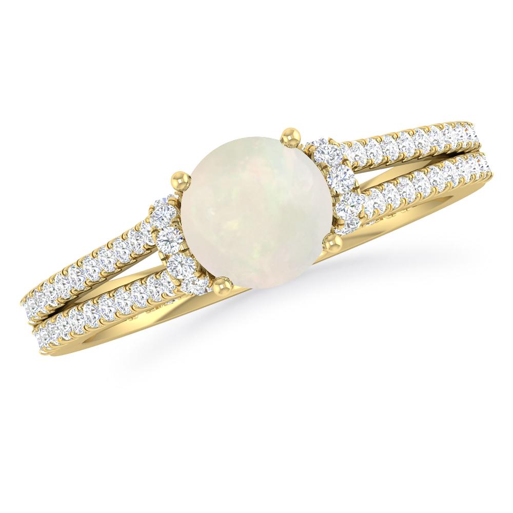 Yellow Gold - Opal