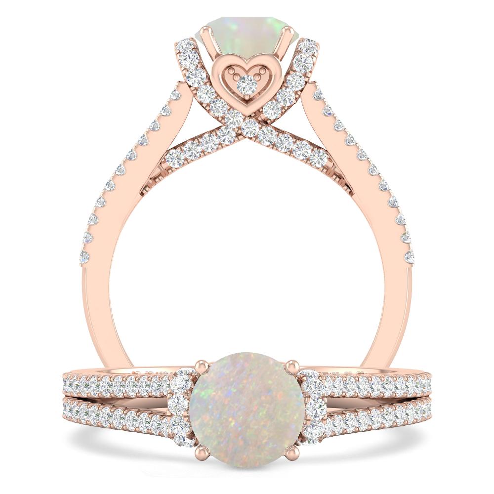 Rose Gold - Opal