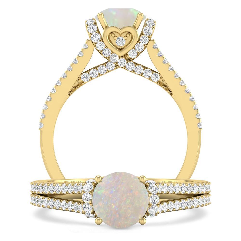 Yellow Gold - Opal