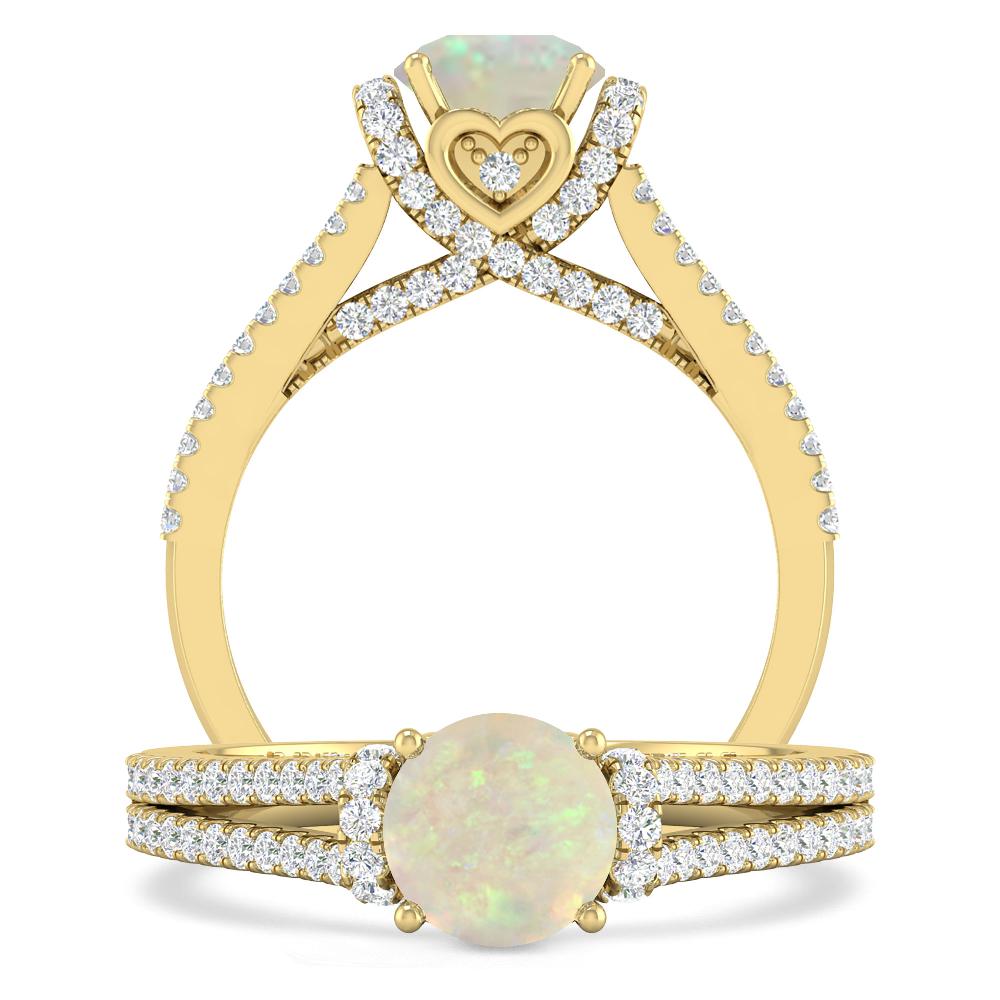 Yellow Gold - Opal