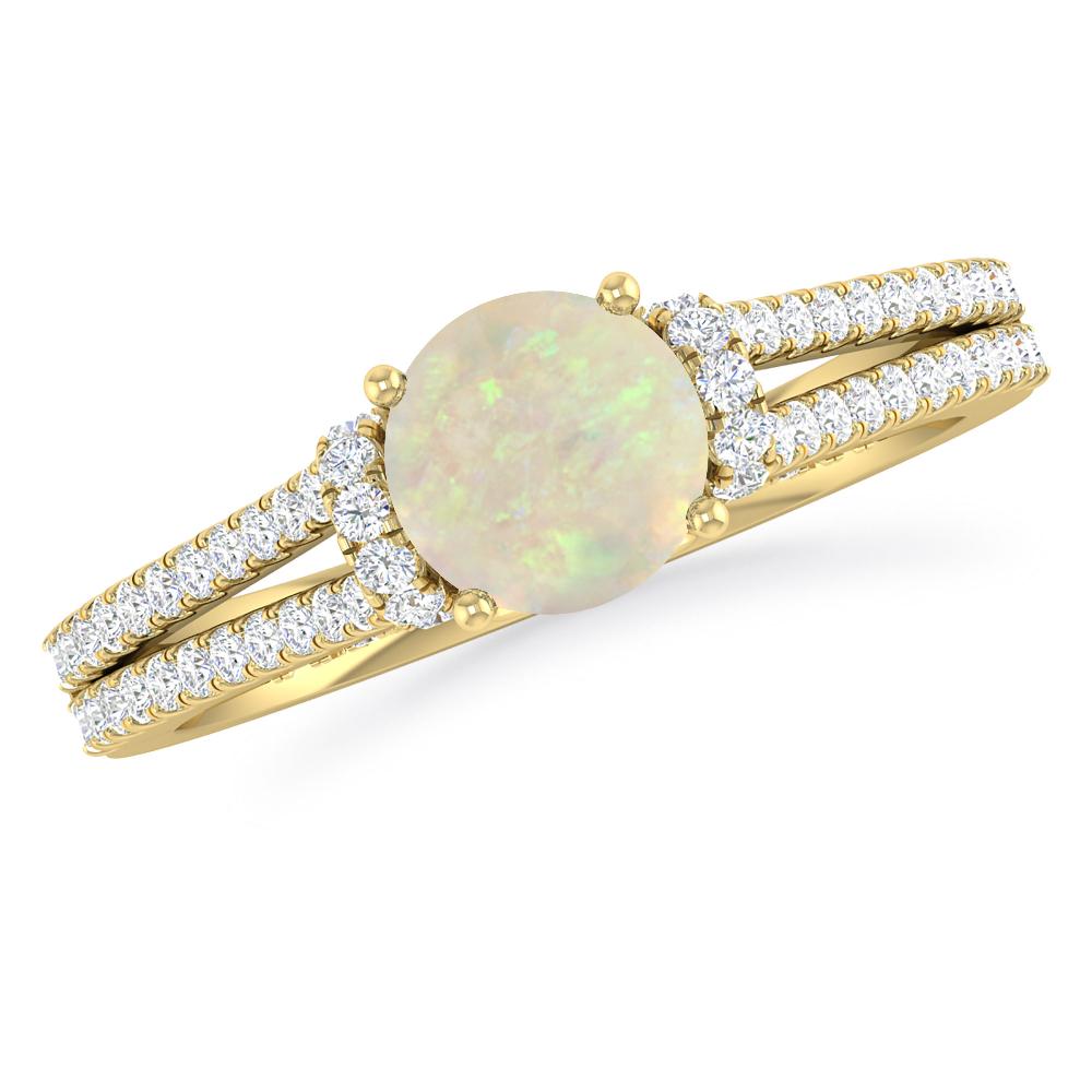 Yellow Gold - Opal