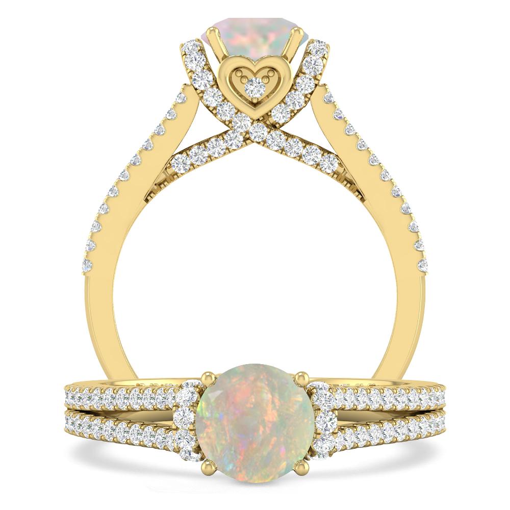 Yellow Gold - Opal