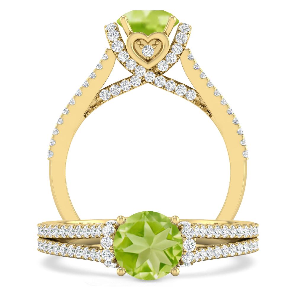 Yellow Gold - Peridot